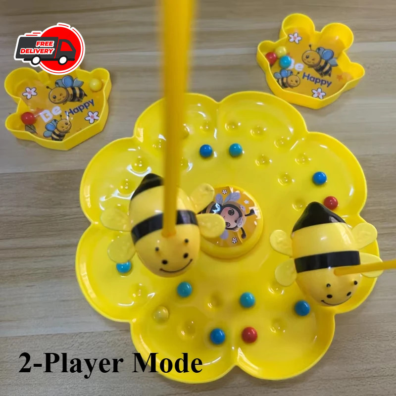 Little Bumblebee Board Game Puzzle Fishing Toys Kids Family Interactive Gift