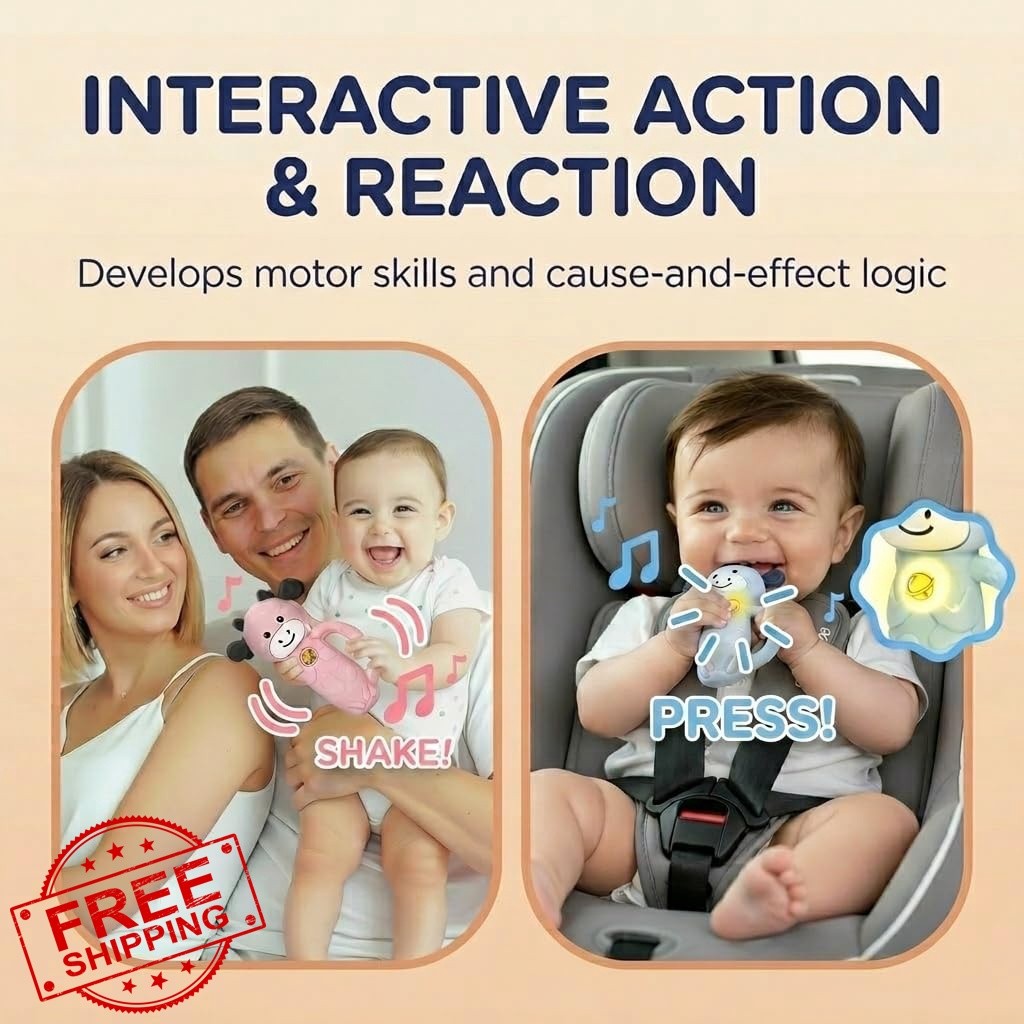 Moo Moo Blue Musical Sensory Toy