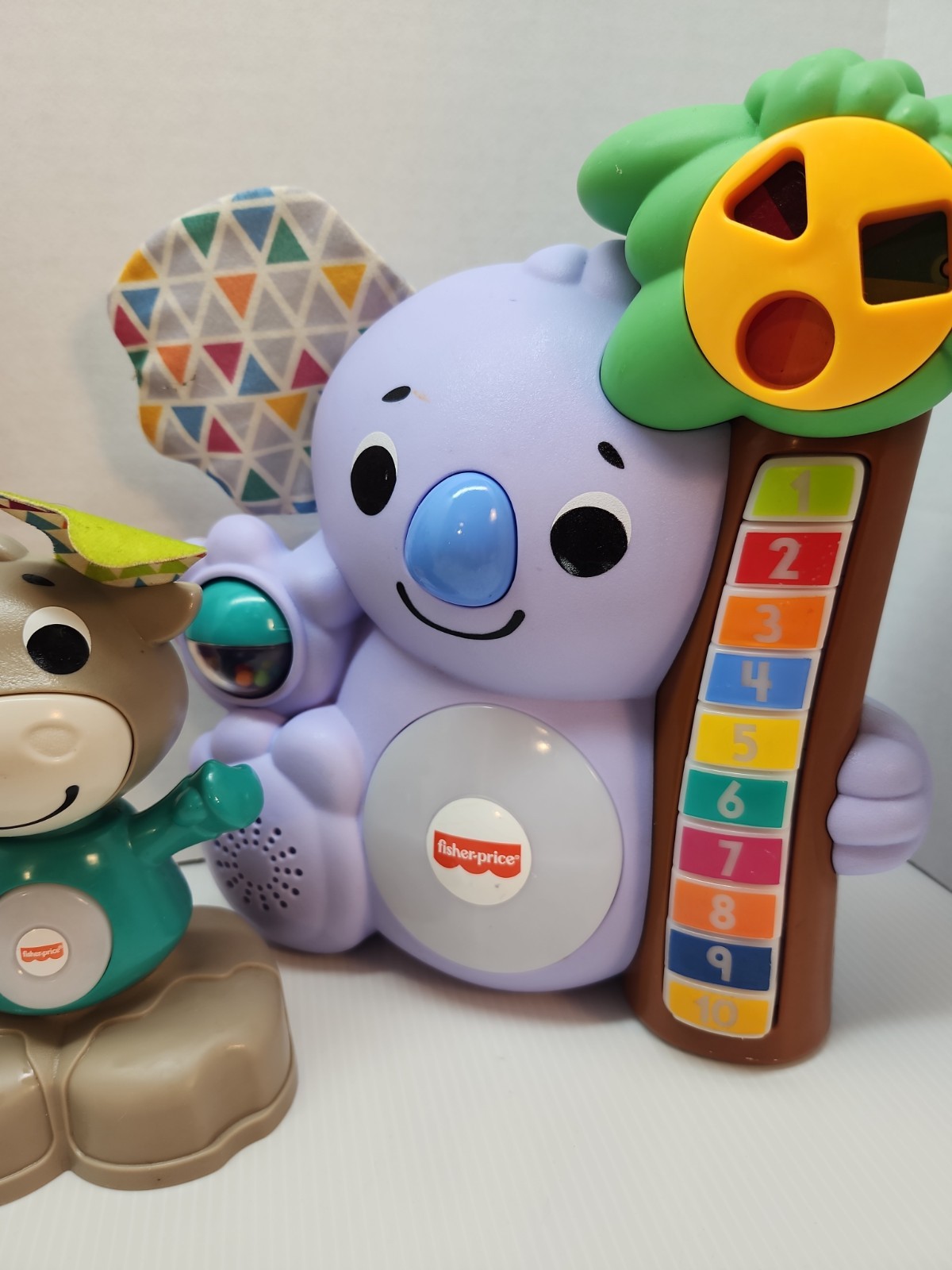 Fisher Price Interactive Linkimals Lot Owl & Koala, Moose Learn ABC Lights Toy