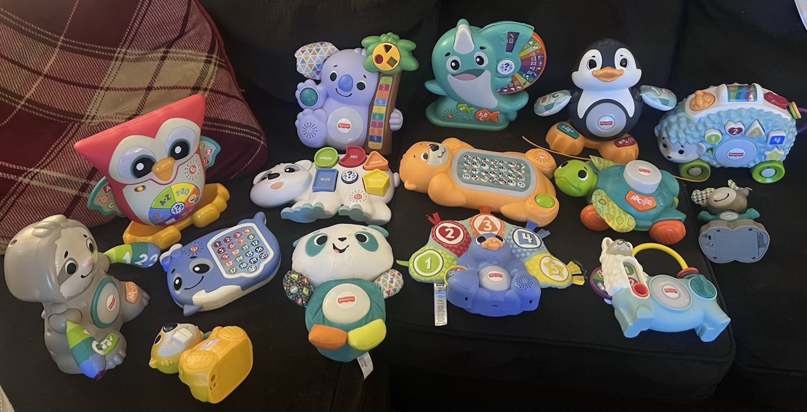Fisher-Price Linkimals Multicolor Baby Learning Toy Lot Alphabet Numbers 9+M