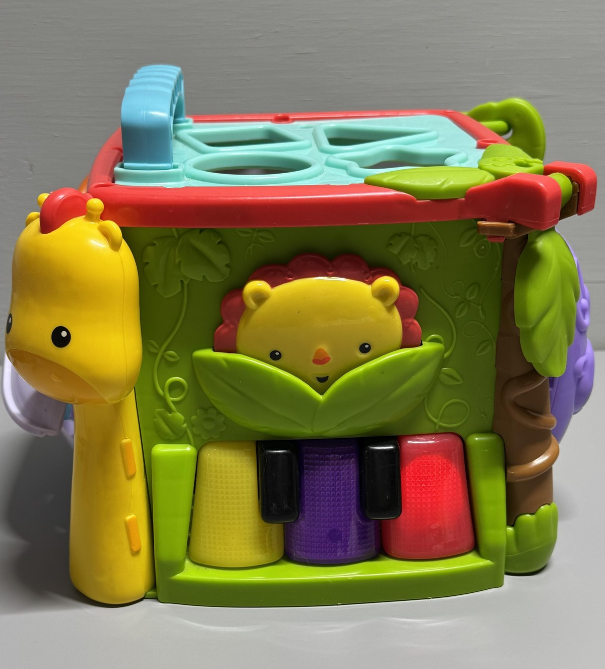 Fisher-Price Activity Cube Musical Toy Lights Sounds Numbers Letters Learning