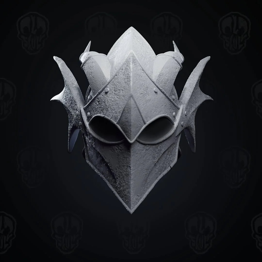 The Horned Dragon Helmet Head (unpainted)