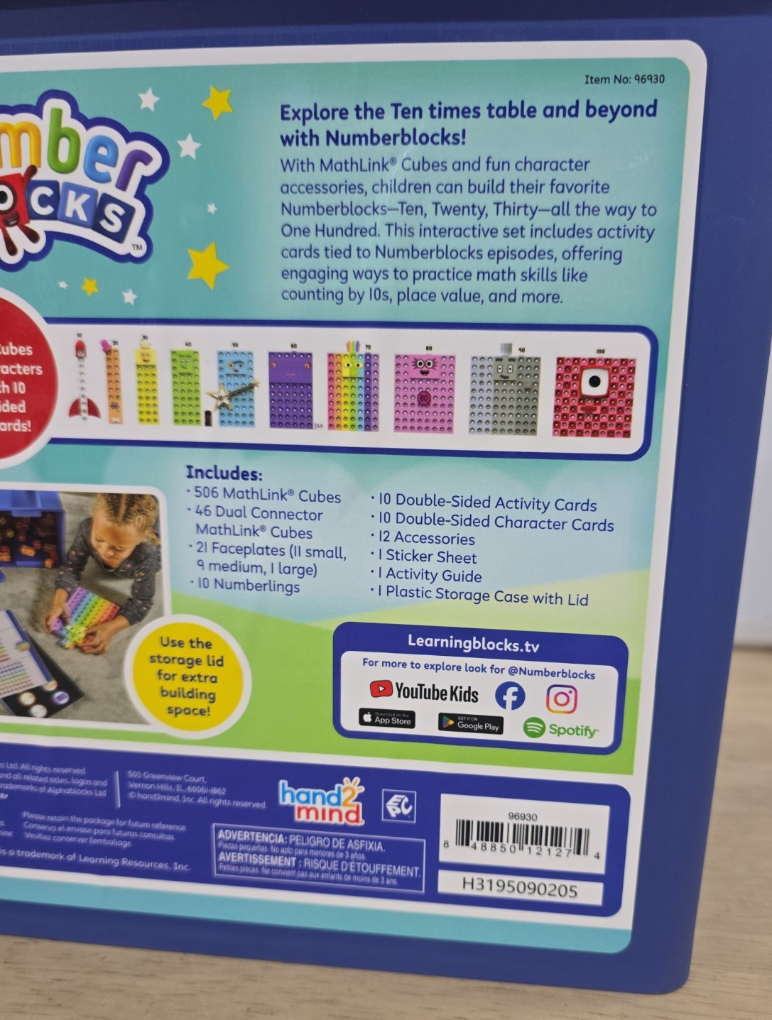 Numberblocks Mathlink Cubes Set Kids Educational Toys Preschool Learning