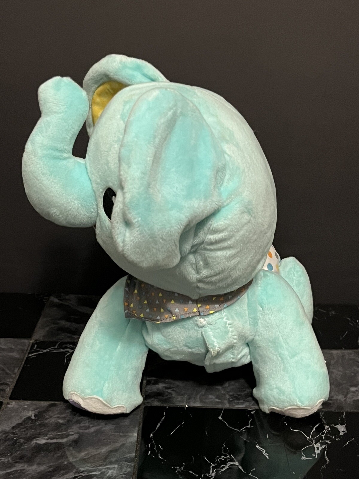 VTech Explore & Crawl Elephant Plush Educational Interactive Toy Teal Blue Works
