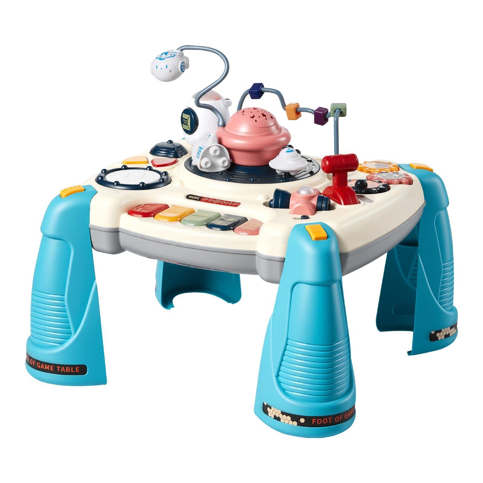 Sturdy ABS Space-Themed Toddler Table: Tummy-Time to Stand-and-Play