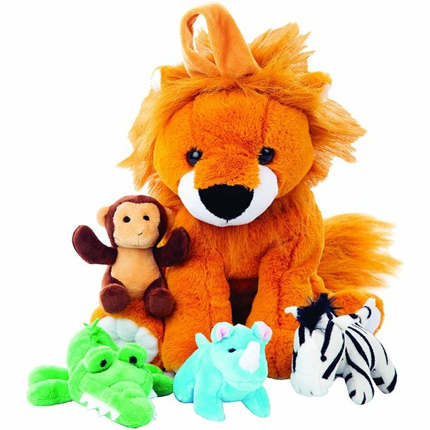 Animal Talking Plush Toddler Toy Crawling Baby Developmental Lion carrier Gift