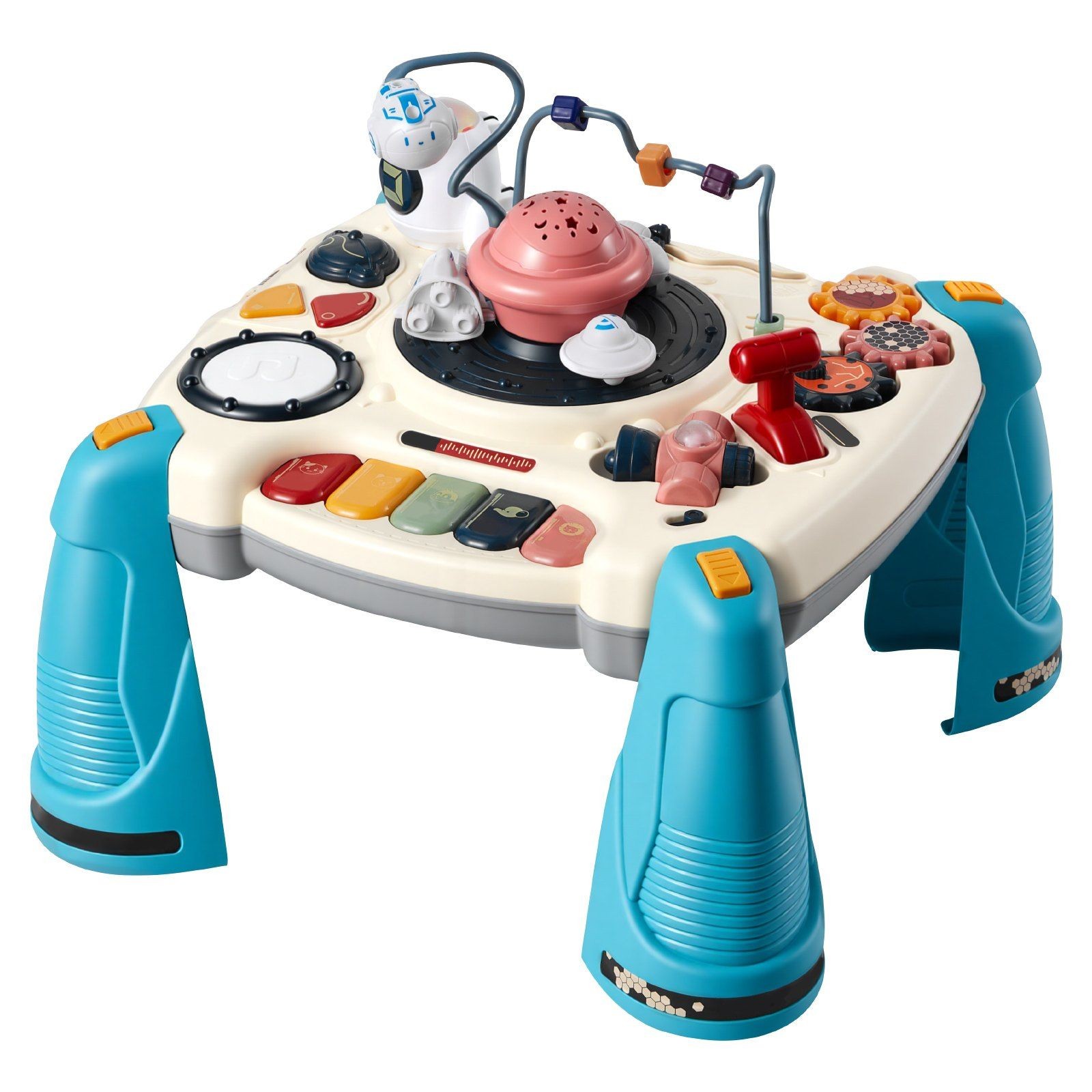 Sturdy ABS Space-Themed Toddler Table: Tummy-Time to Stand-and-Play