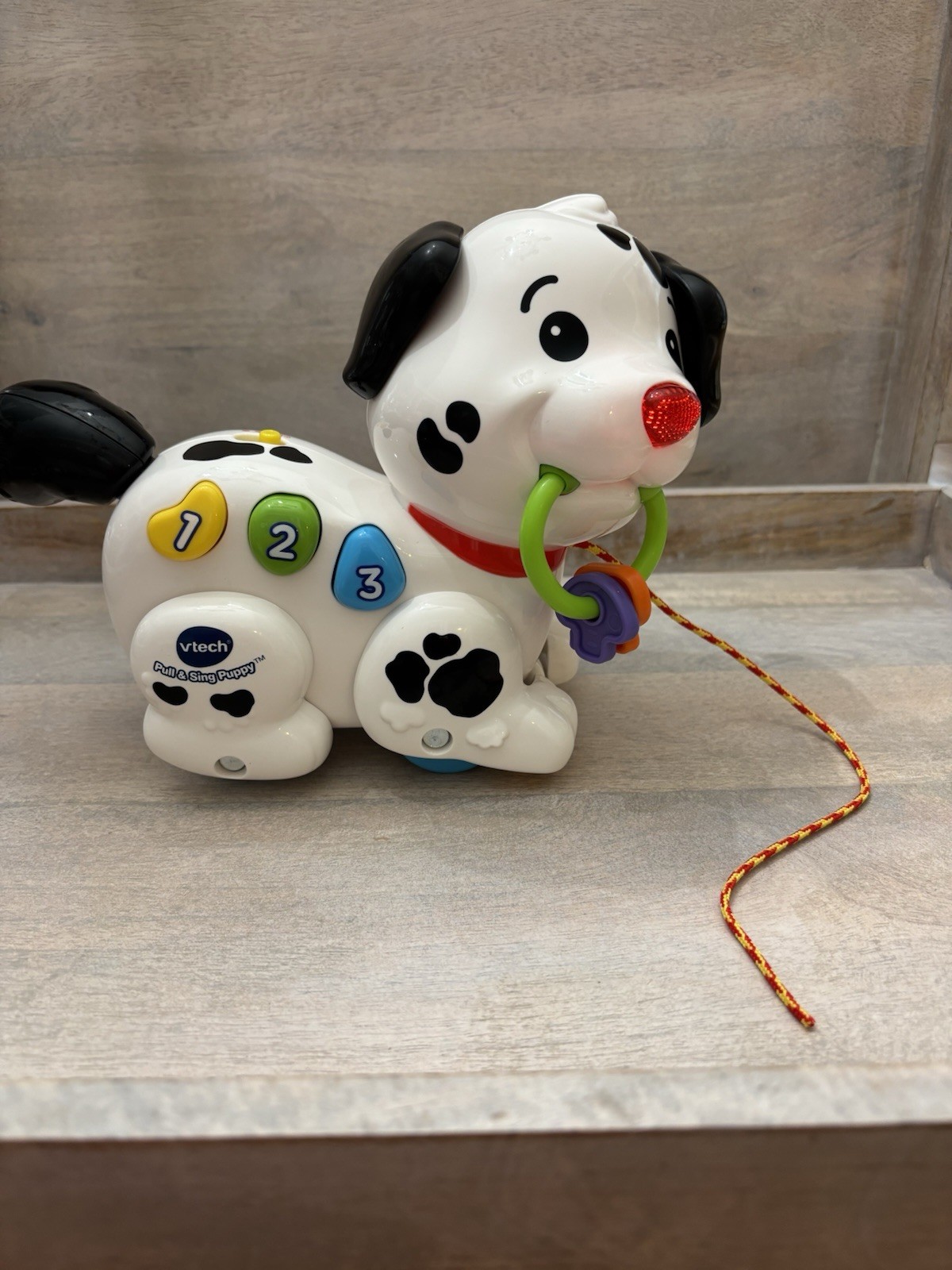 VTech Pull and Sing Puppy Learning Toy • 6-36 Months Music & Light up Nose!