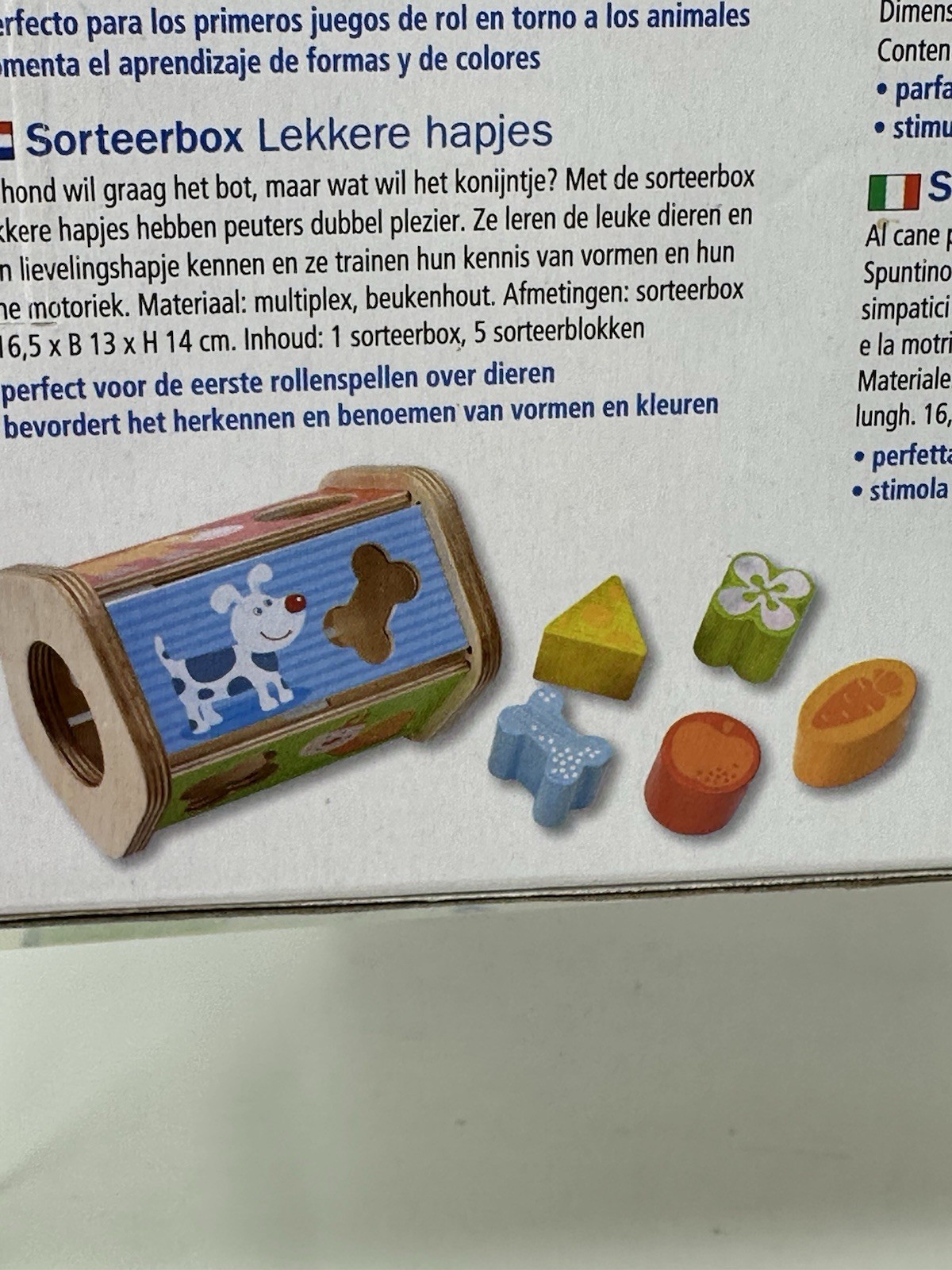 HABA Snack-Stack Wooden Sorting Box Animals Learning Development Toy