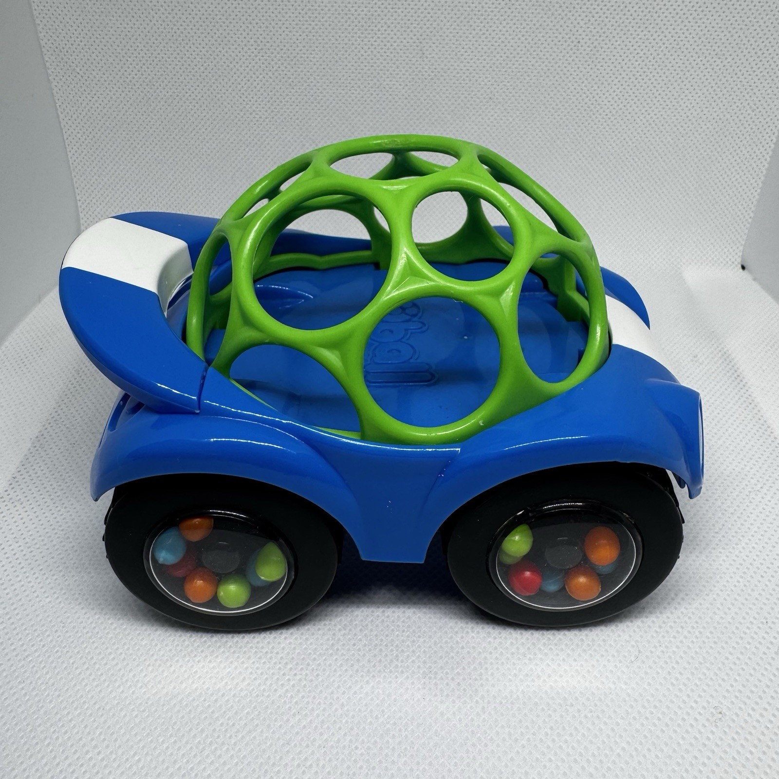 Oball Toy Lot Bright Starts Rattle Roll Car Shaker Infant Sensory 5pc