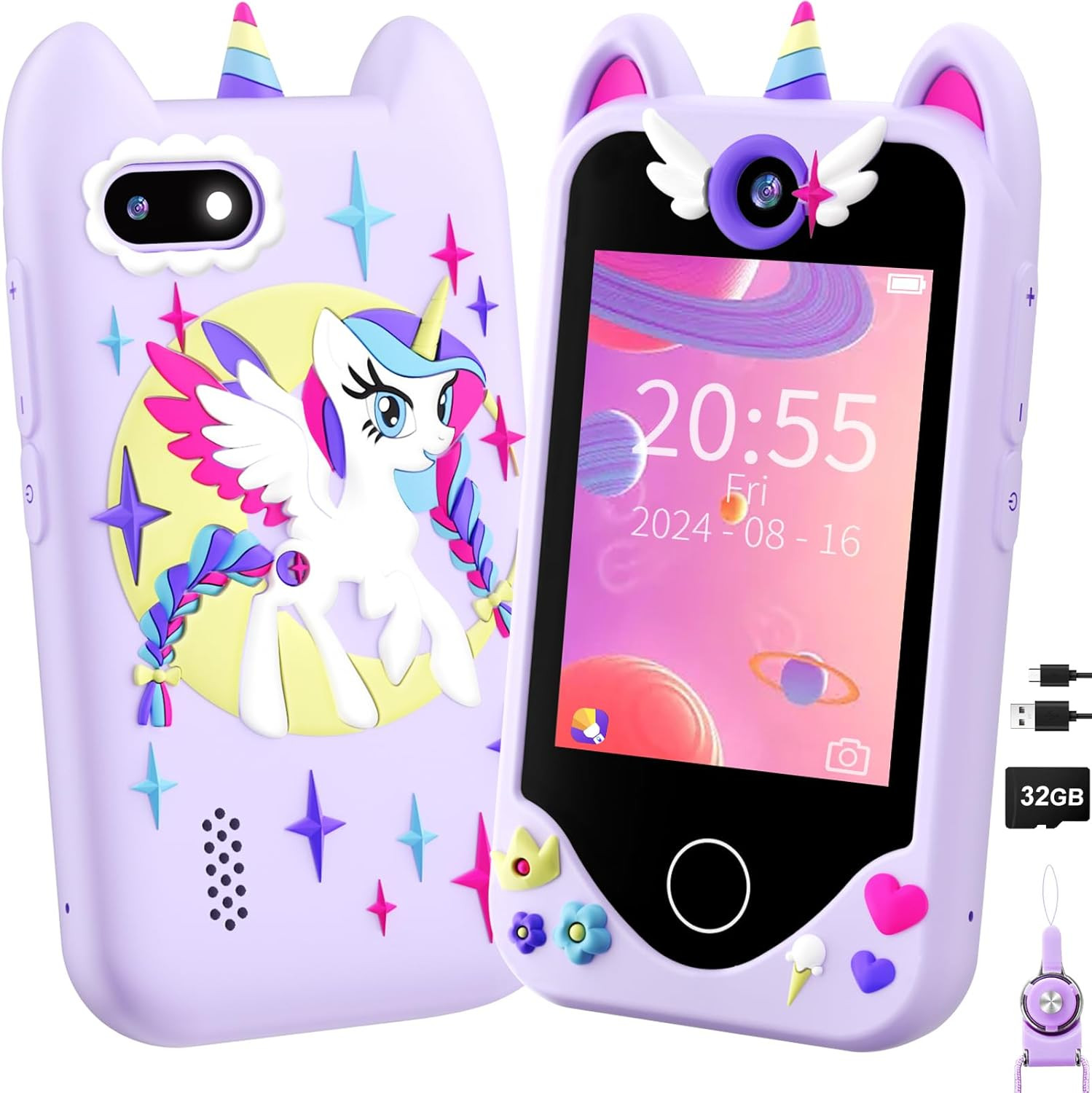 Kids Smart Phone for Girls Gifts – Toddler Christmas Birthday Gift for Age 3 4 5
