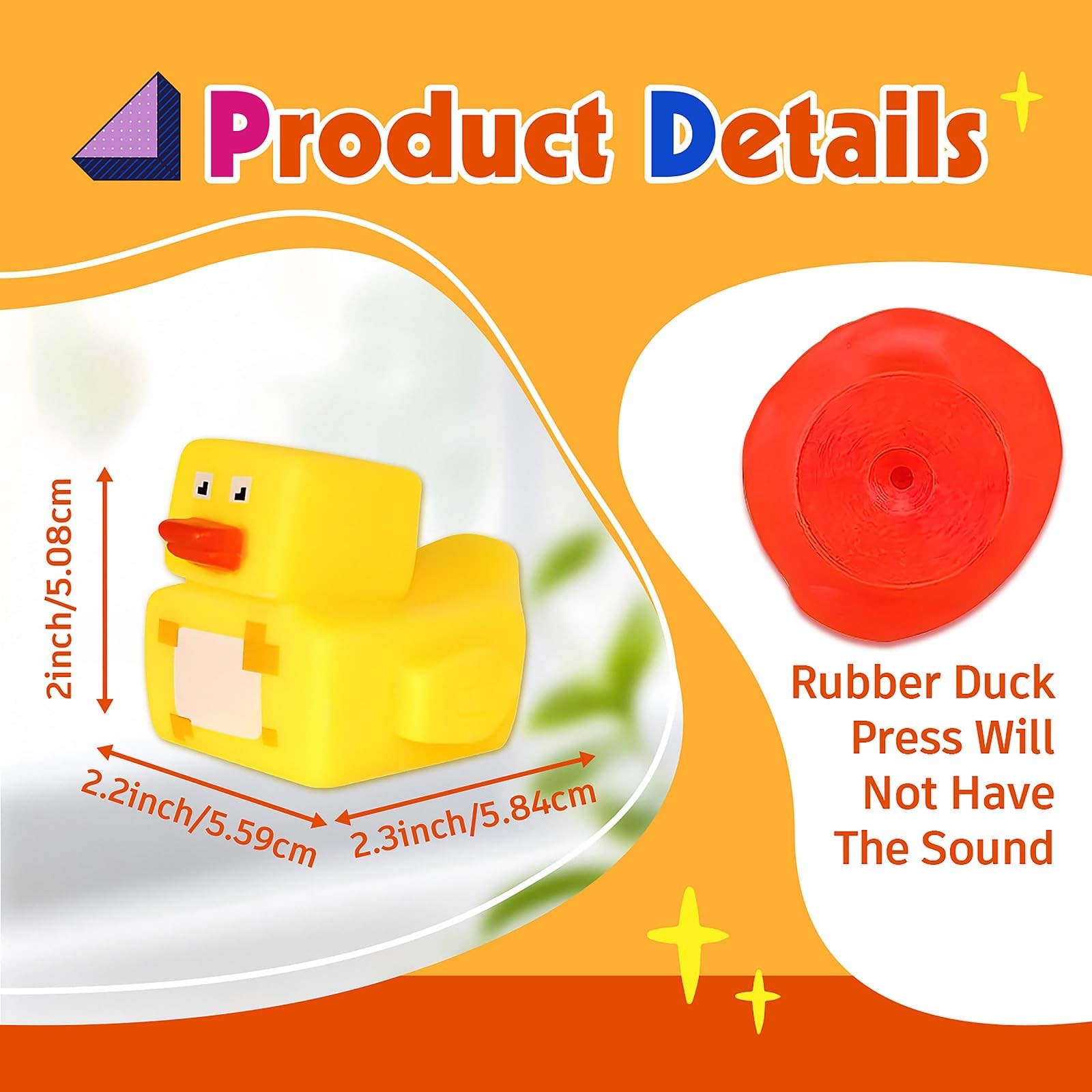 30 Pack Rubber Ducks in Bulk, Random Assortment Small, Multicolor