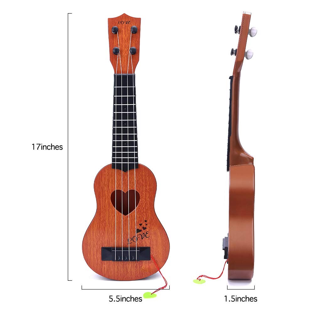 Kids Toy Classical Ukulele Guitar Musical Instrument, Brown