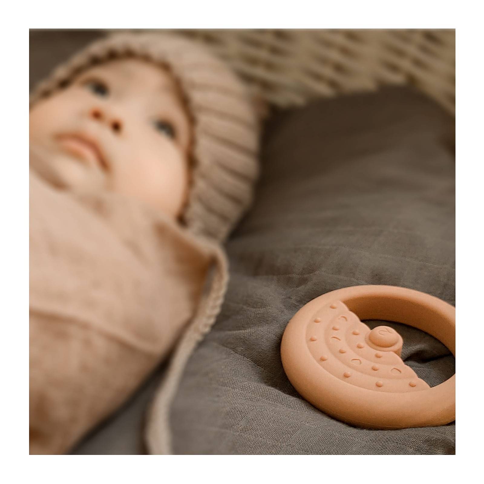 Moonkie Stacks of Circles Soft Teething Toy | Educational Learning Nature