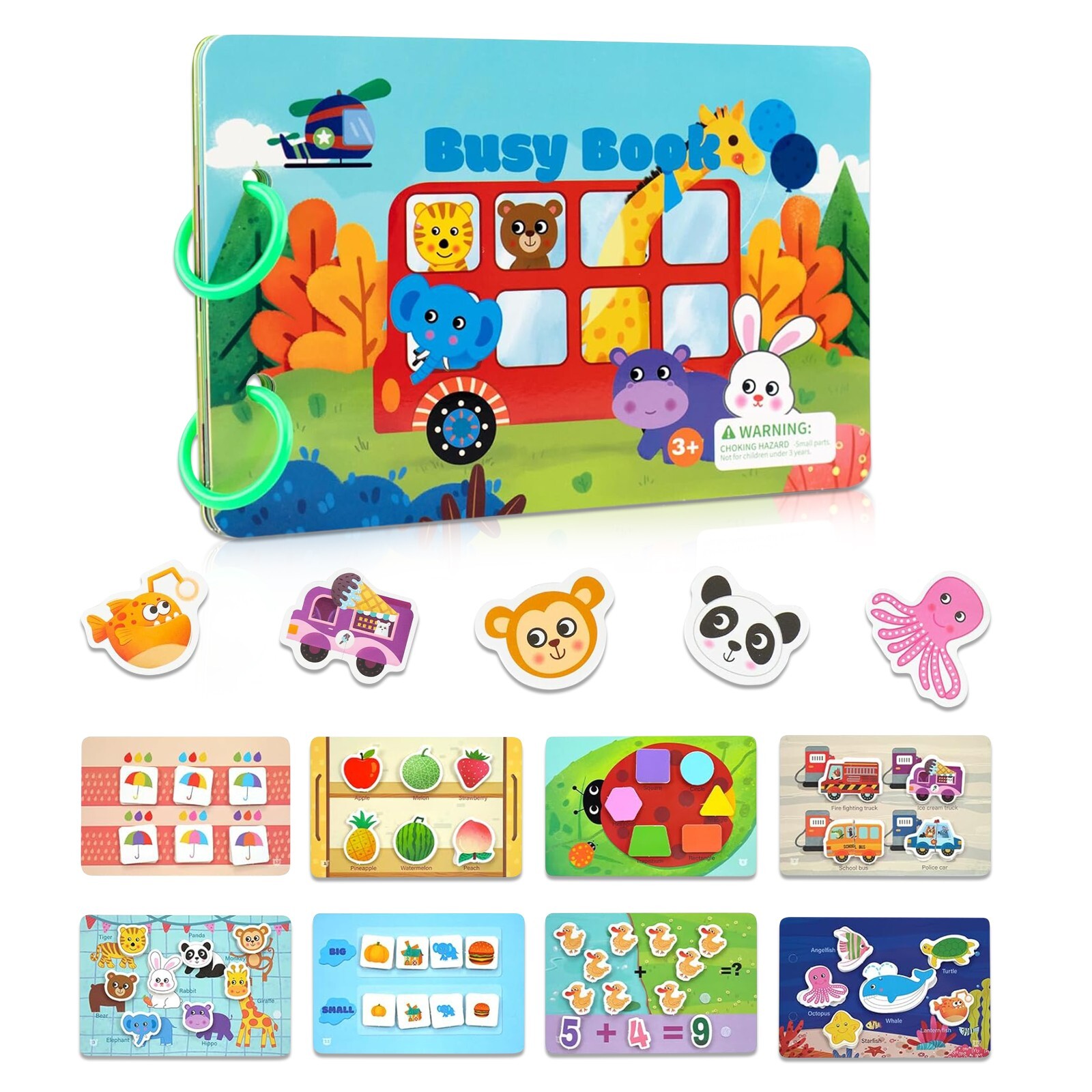 Busy Book for Toddlers, Montessori Busy Book for Kids to Develop Leadership