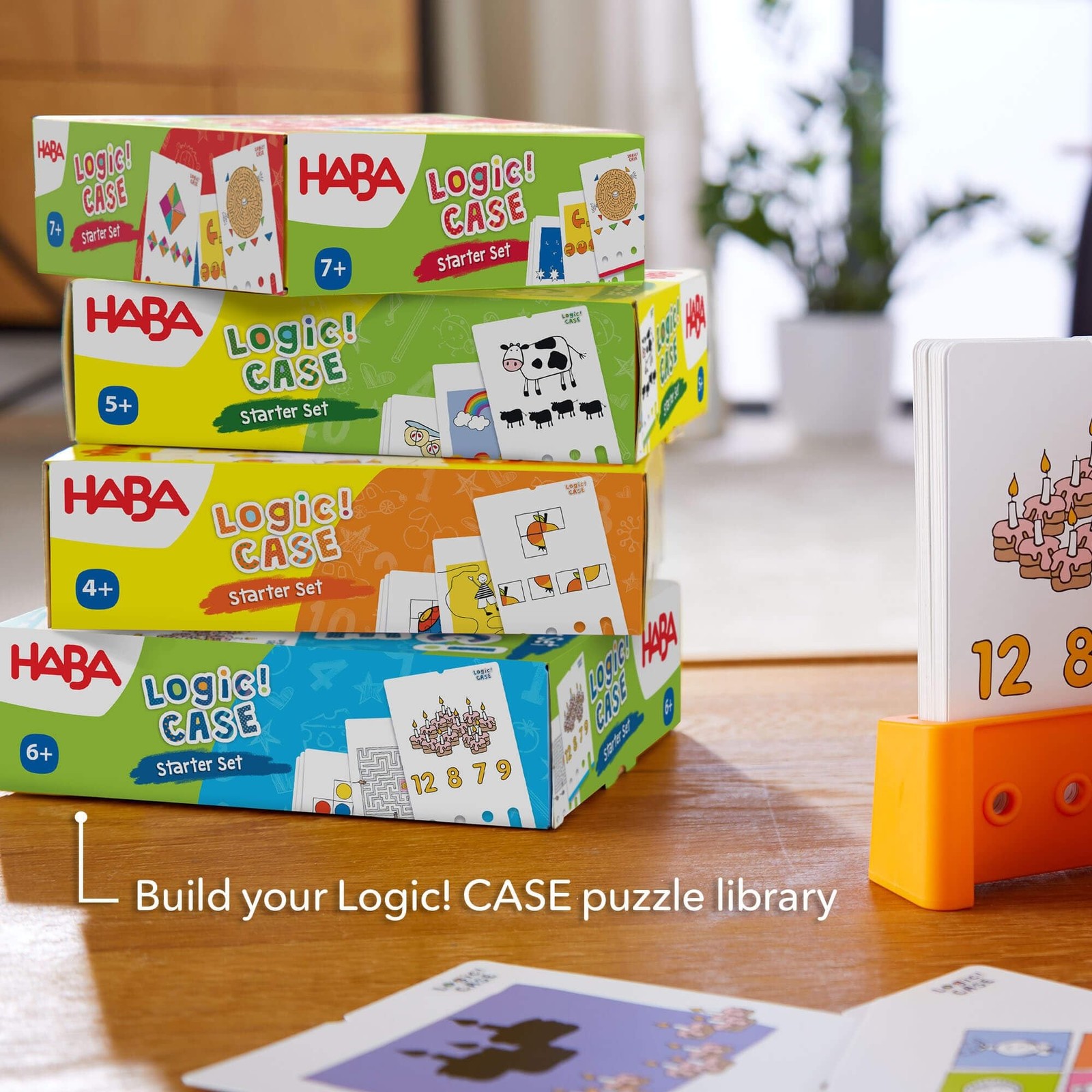 HABA Logic! CASE Brain Games for Kids Starter Set 5+, Brain Teaser Puzzles an…