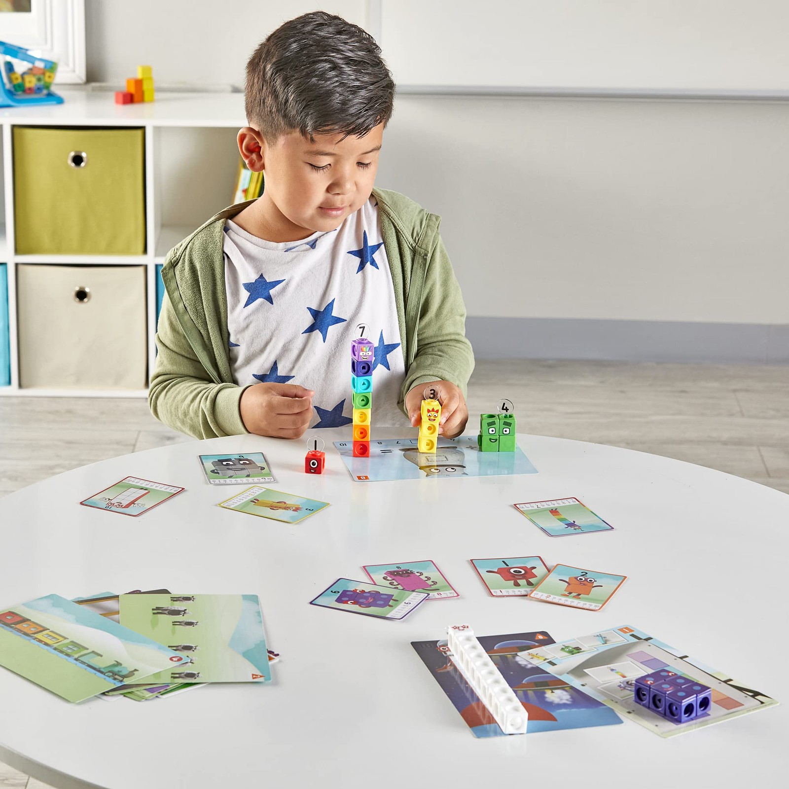 MathLink Cubes Numberblocks 110 Activity Set, 30 Preschool Learning Activitie…