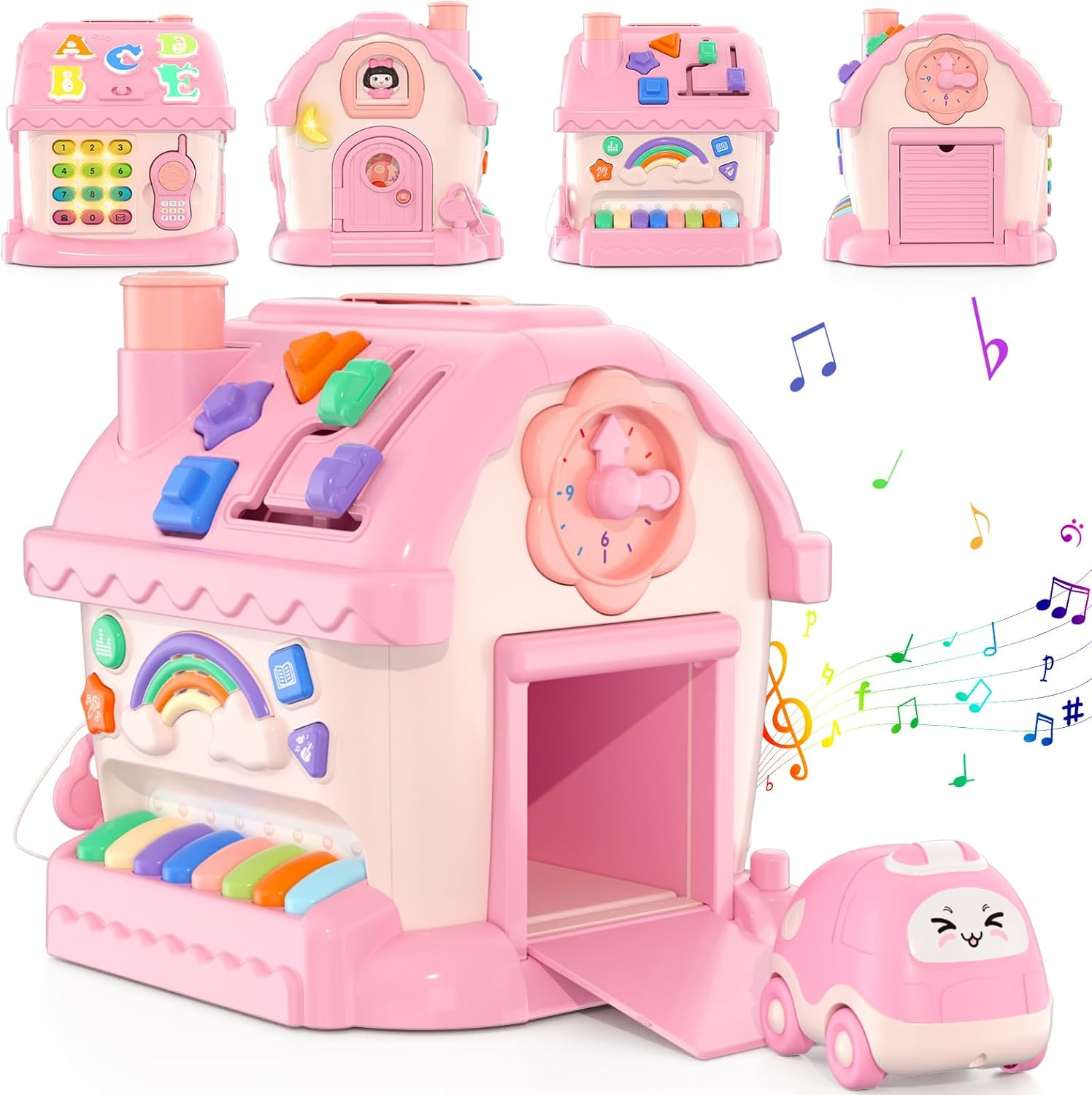 Toys for 1 Yr Old Girl – Musical House Learning Toddler Gift 12-18 Mos