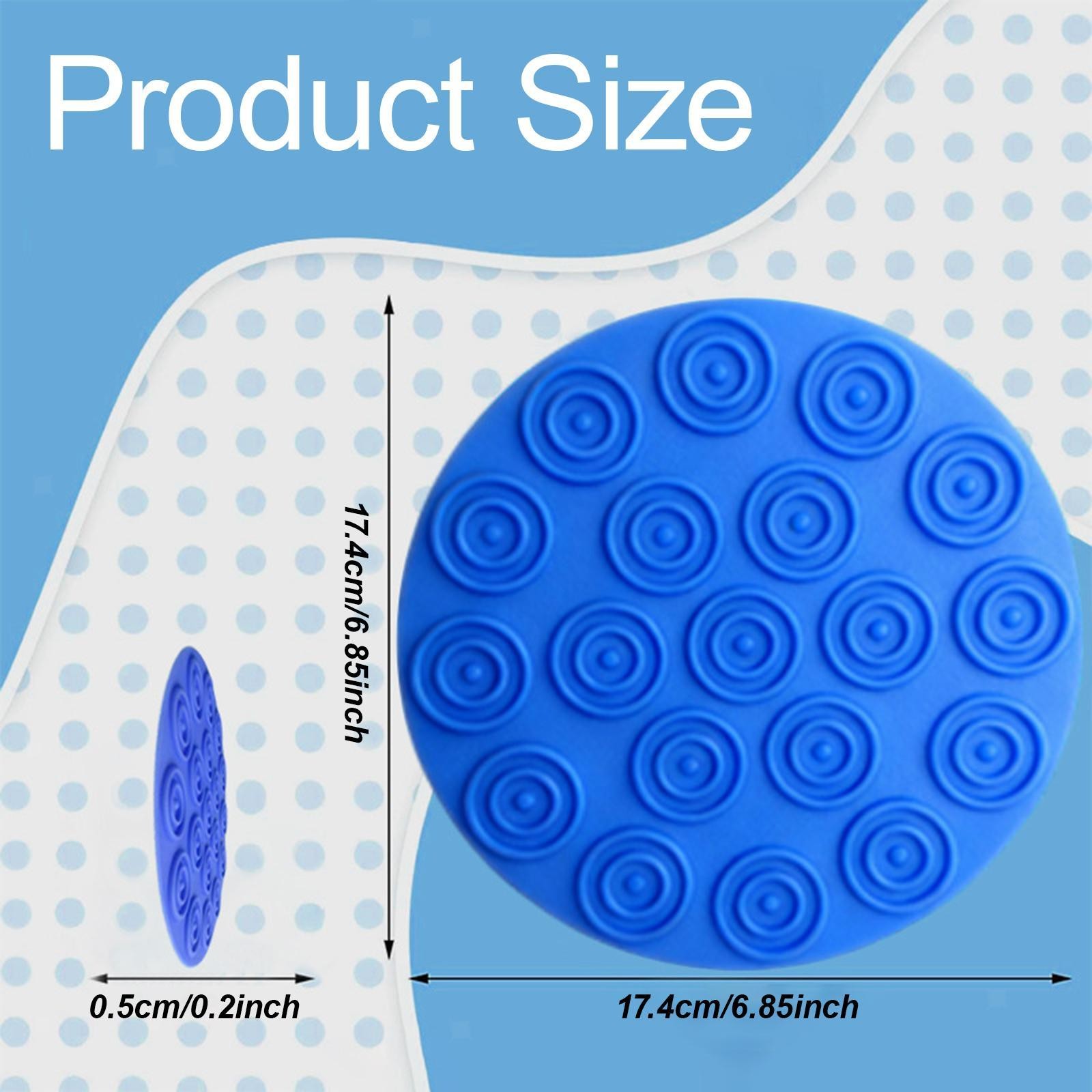 4 Pieces Silicone Sensory Mats Silicone Tactile Pad Travel Toy Sensory Stepping