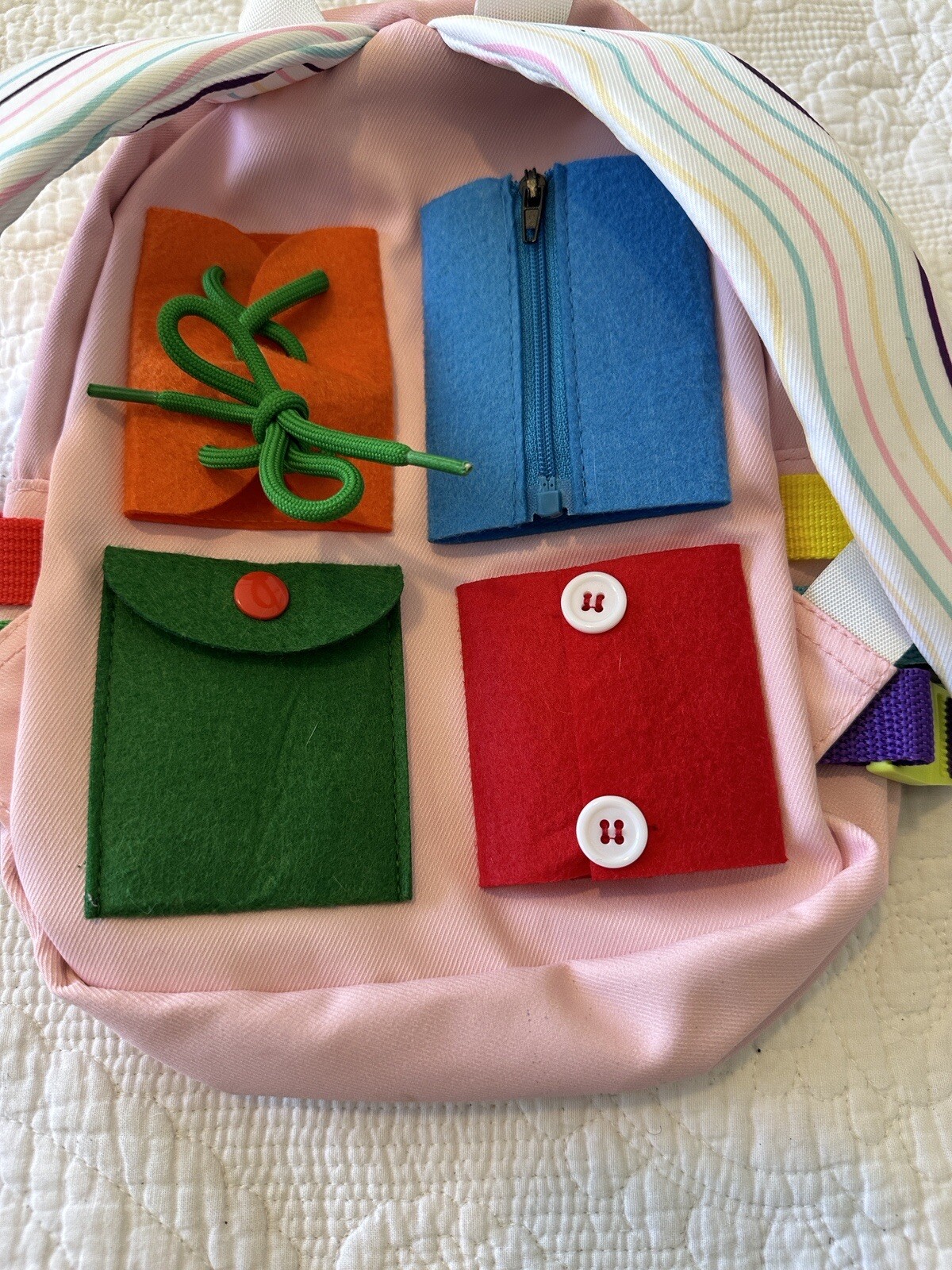 Mini Unicorn Backpack with Buckle, Lace and Zipper- Clean and Unused