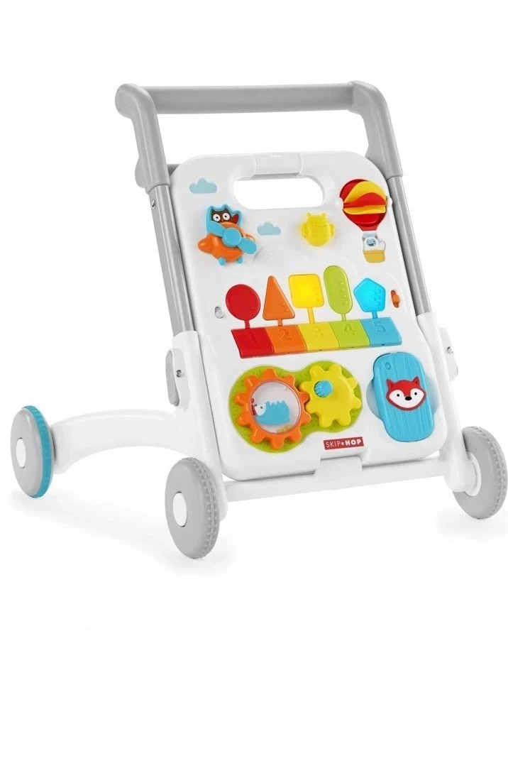 Skip Hop Baby Walker 4-in-1 Sit to Stand Convertible Light Up Music Toy with …