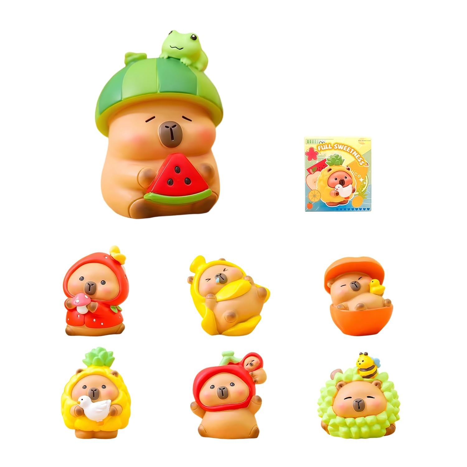 Sweet Capybara Series Blind Box Figures, Random Design Action Figures Collect…