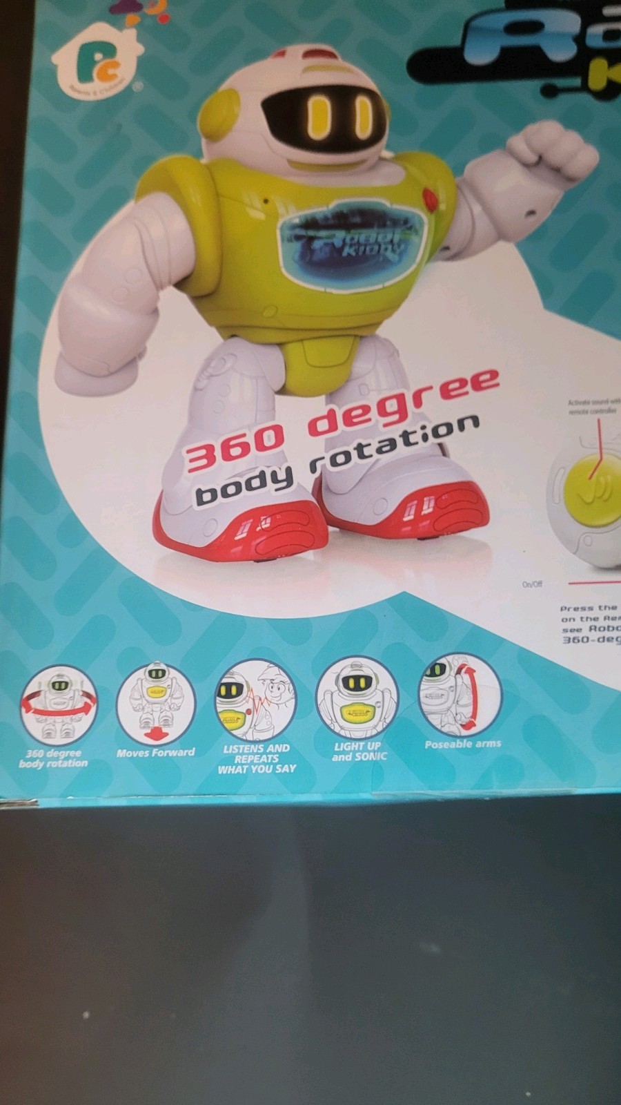 Learning Toys Baby Walking Activity Remote Control Robot with Musical, Sounds…