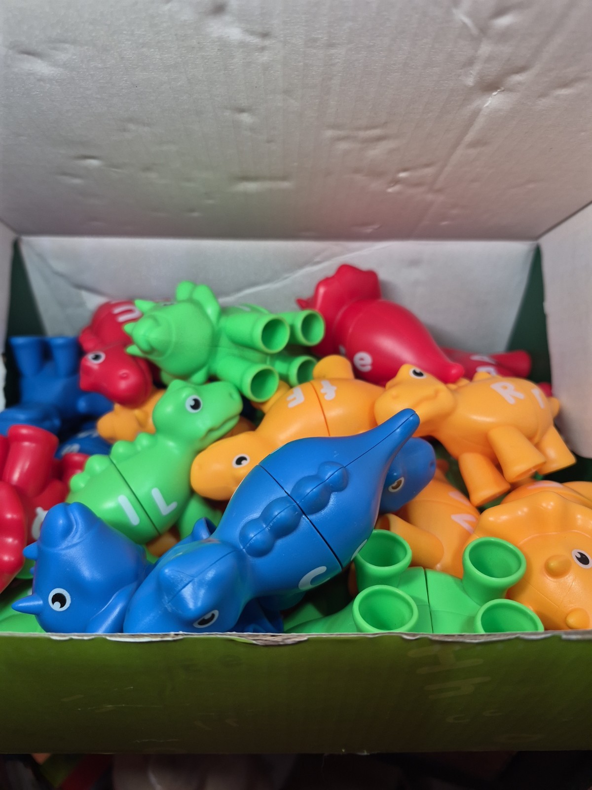26PCS Dinosaur Alphabet Learning Toys for 18M+, Montessori Educational Complete