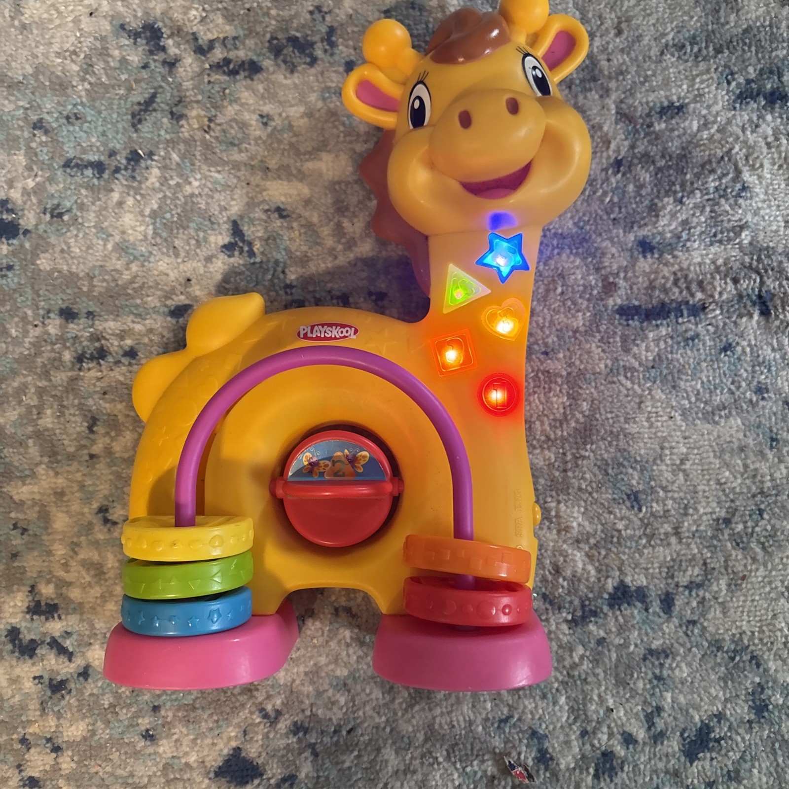 2012 Hasbro Playskool Learnimals Giraffe Count/Colors/Shapes Sound Light