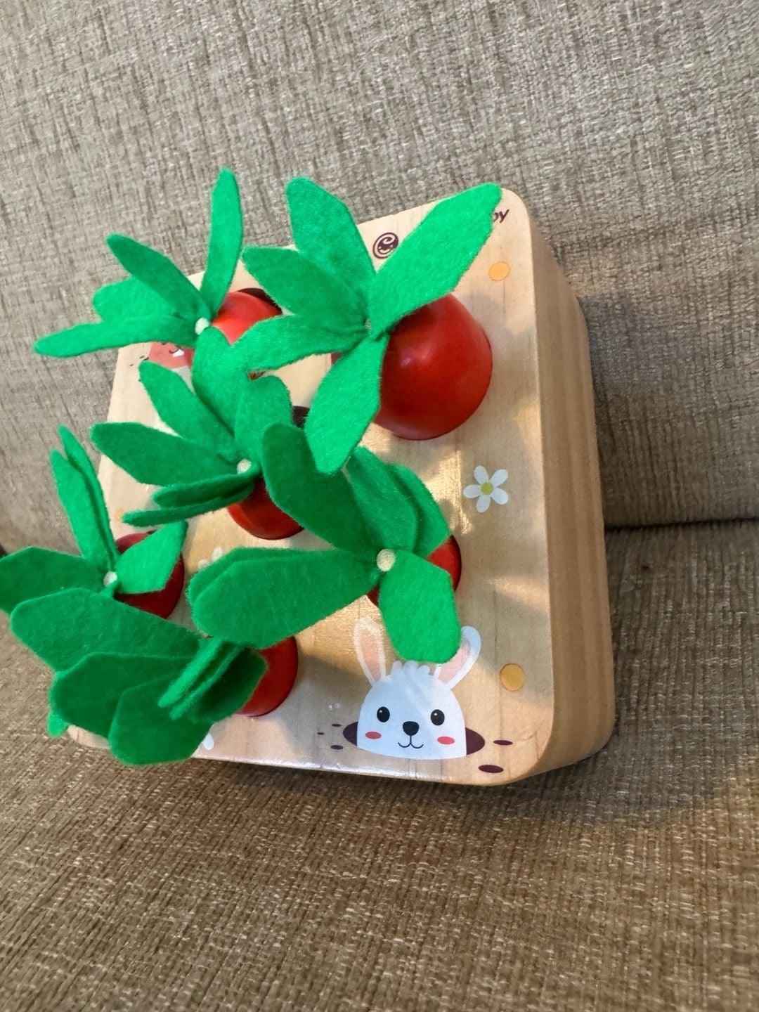 Goryeo Baby Wooden Carrot Harvest Montessori Matching Puzzle Toy
