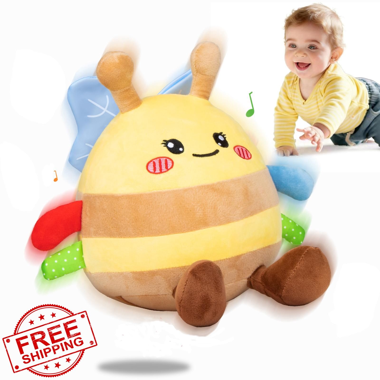 HonicWang Yellow Dancing Bee Toy
