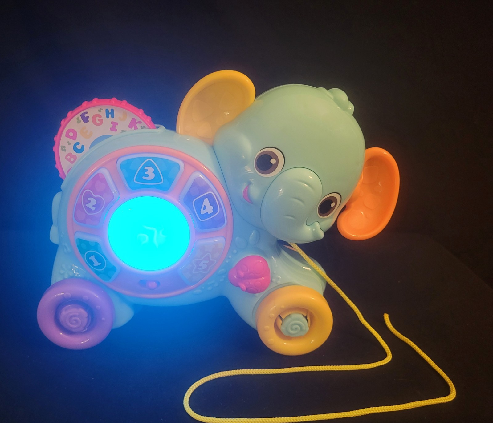 Winfun ‘My Pull Along Pal’ Elephant Lights Melodies Numbers Letters VIDEO! NICE!