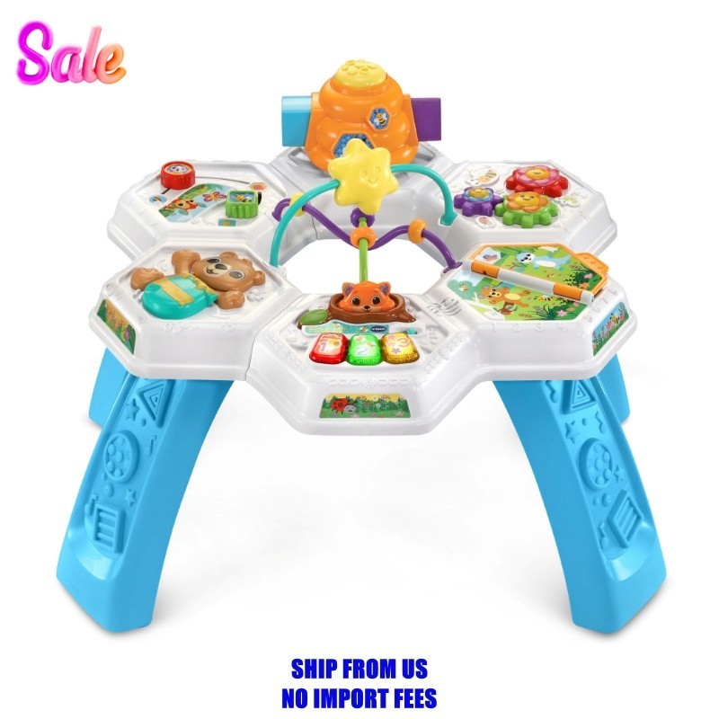 VTech Buzz & Learn Activity Table with Accessories, Baby and Toddler Toys