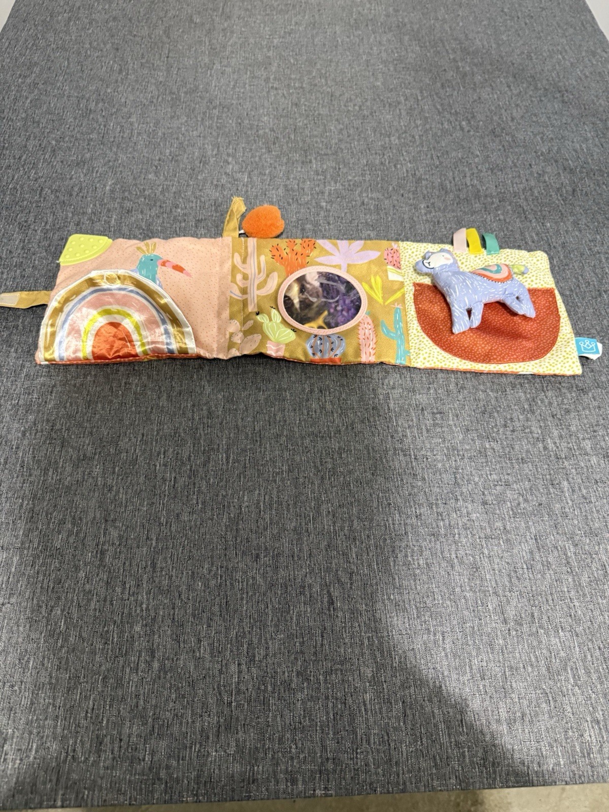 Manhattan Toy Llama Soft Baby Activity Book Squeaker Crinkle Sensory Tactile