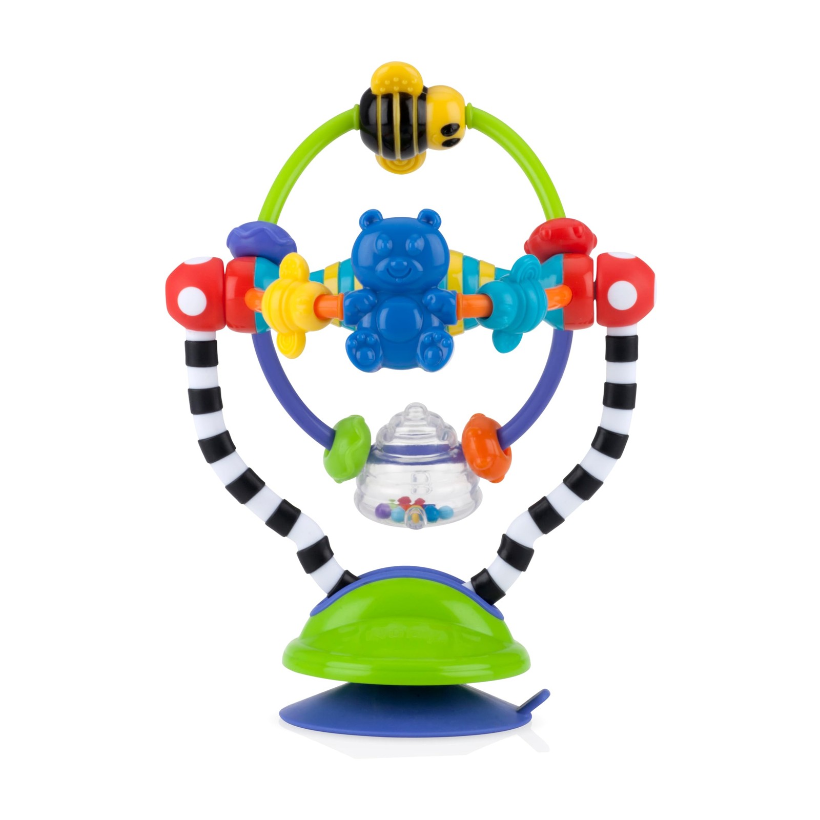 Nuby Silly Spinwheel Toy with Suction Base – 1 Count (Pack of 1), Multicolor