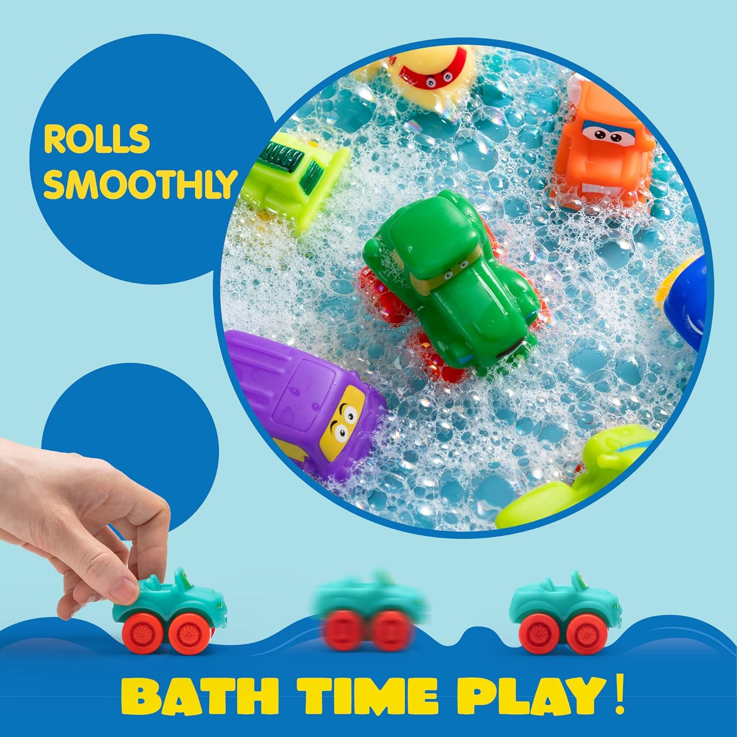 12Pcs Baby Bath Books & Cartoon Soft Car Toys Water Play Gift for Kids Toddlers!