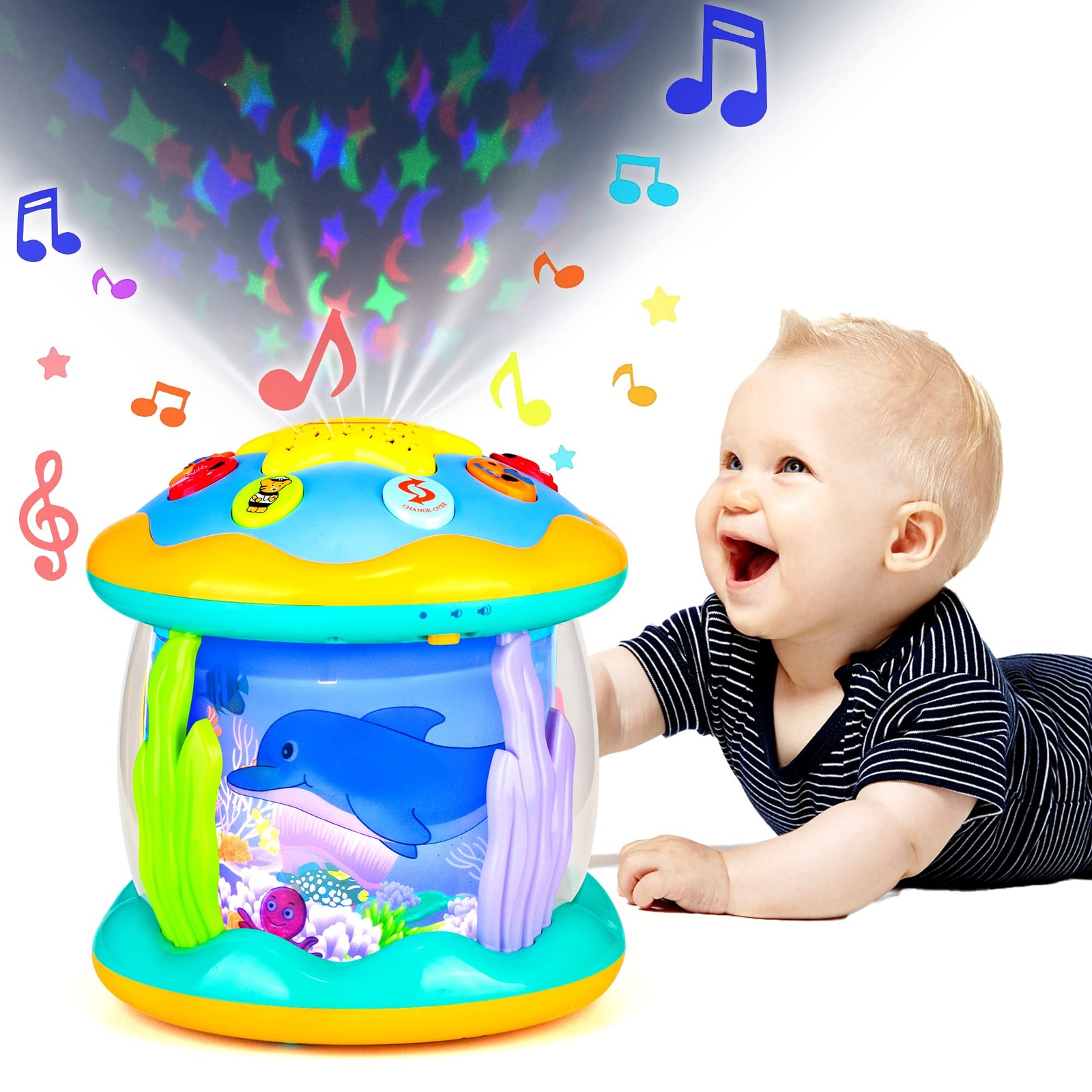 Koyiwa Baby Toys 6 to 12 Months Musical Light Up Medium, Start Night