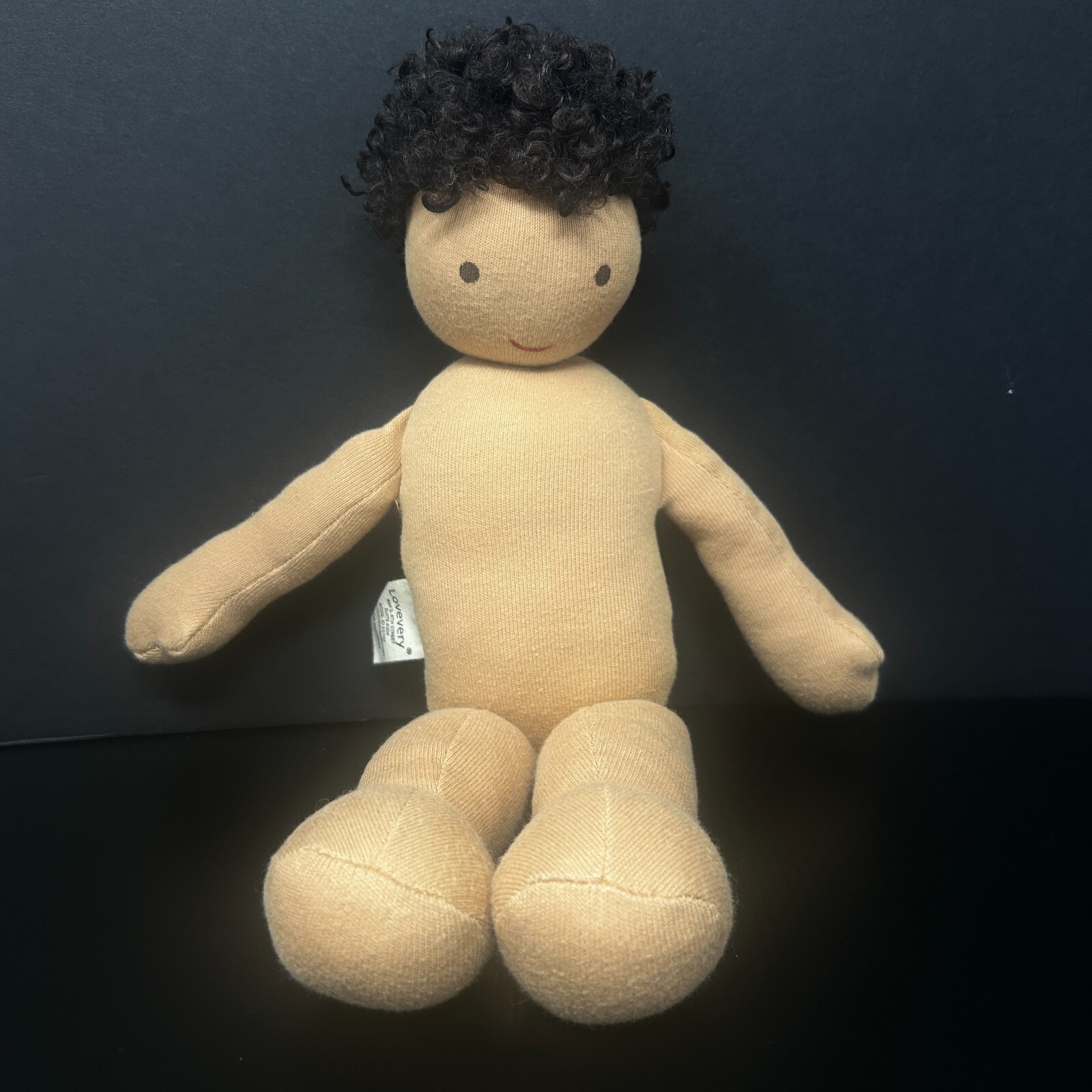 LOVEVERY Plush Doll Waldorf Montessori Gender Neutral Organic Cotton Toy Quinn