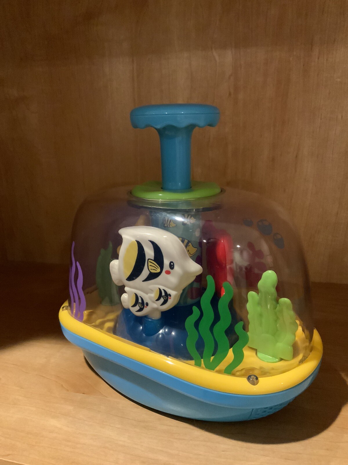 Vetch Fun Time Spinning & Popping Pals Baby Spinner Top Sea Animal Toy Toddler