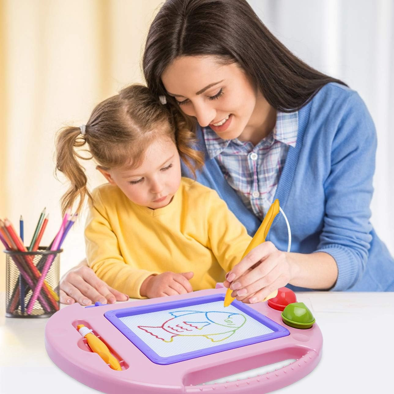 Toddler Toys,Toys for 1-2 Year Old Girls,Magnetic Drawing Doodle Board for Kids
