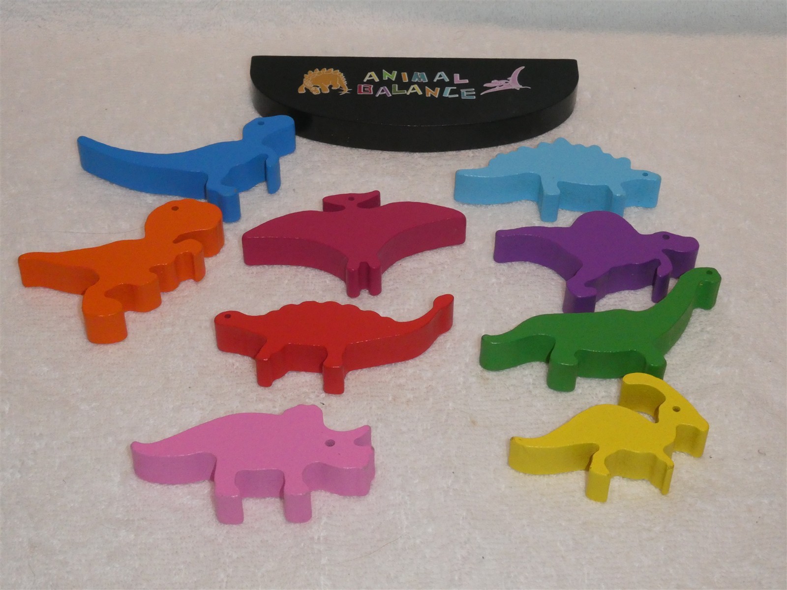 Animal Balance Wooden Dinosaur Preschool Color & Animal Cognition Game