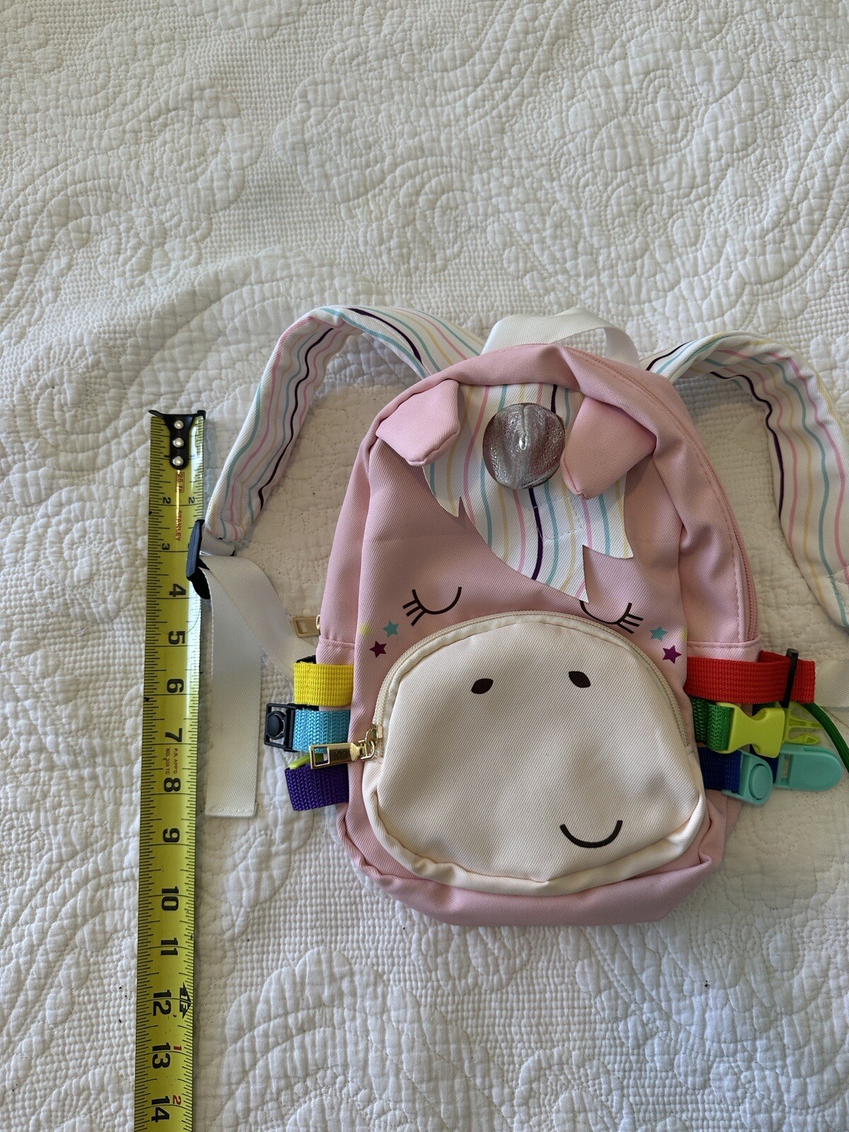 Mini Unicorn Backpack with Buckle, Lace and Zipper- Clean and Unused