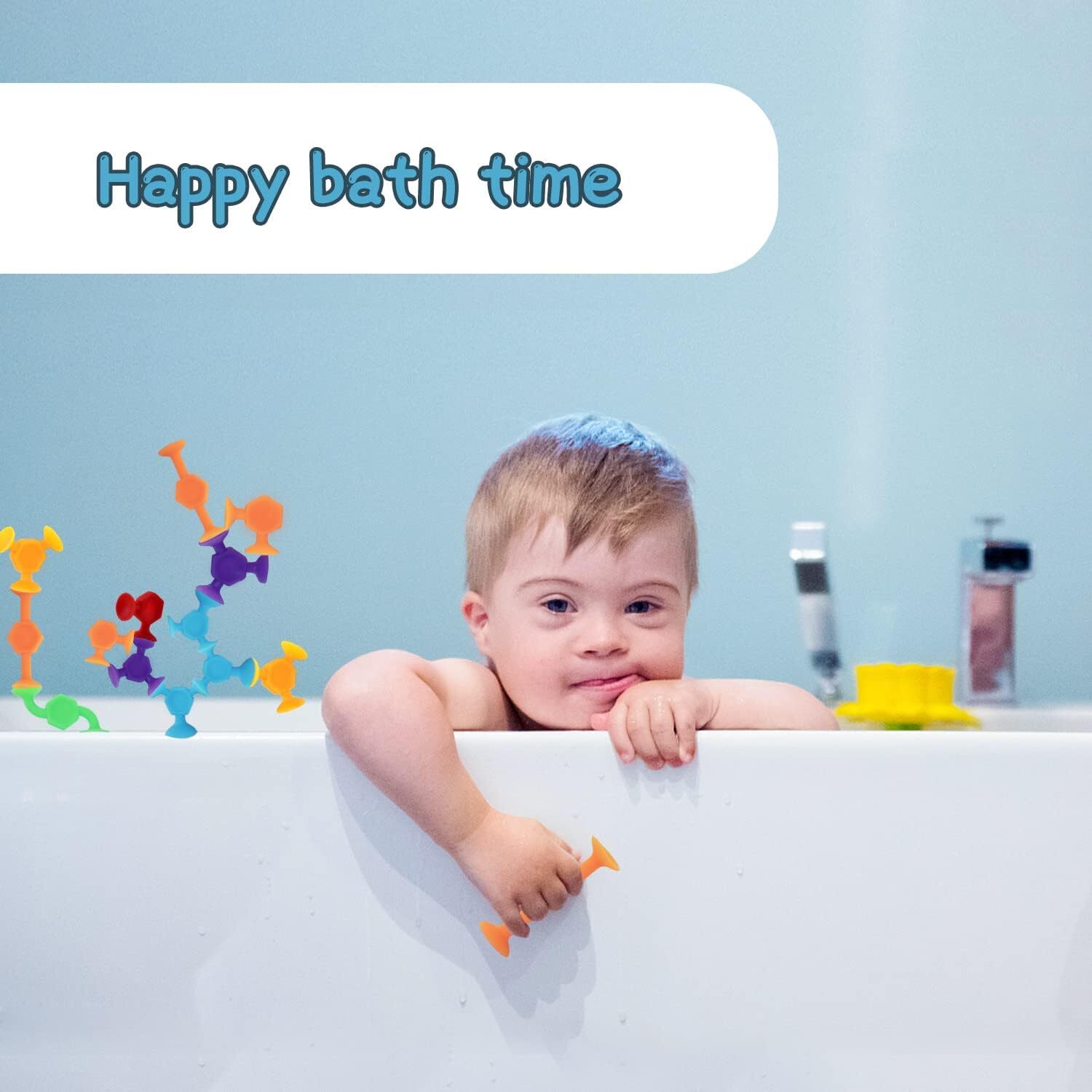 48 Pcs Bath Toys for Kids Ages 3+ Sensory Toys for Autistic Children,Travel Toys