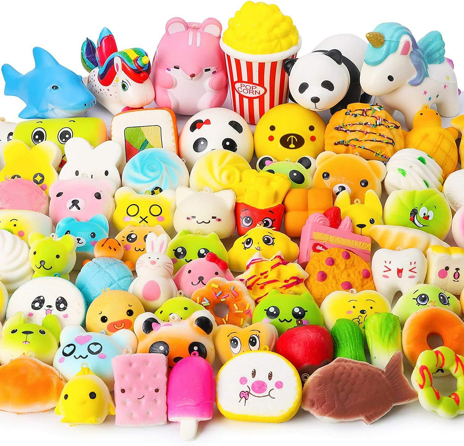 U.S Seller Mini Keychain Scented Squishy Cute Soft Slow rising Squishy Kid Toy
