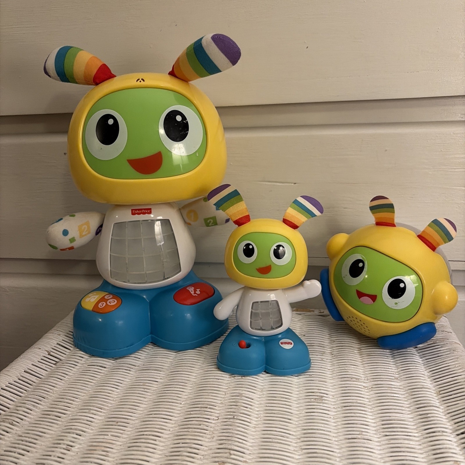 Fisher Price Bright BeatBo Large And Mini Robot And BeatBo Ball Bundle- *WORKS*