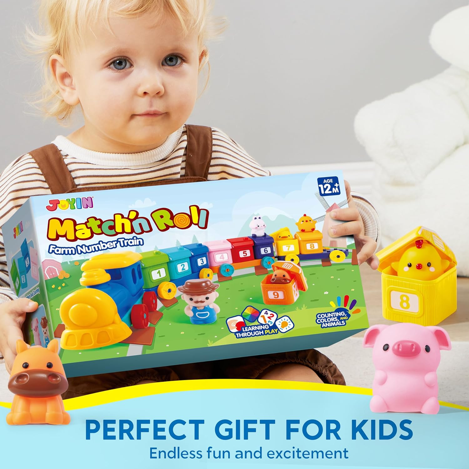 Learning Toy for Toddlers 1 2 3 Years Old, Counting, Matching & Sorting Montesso