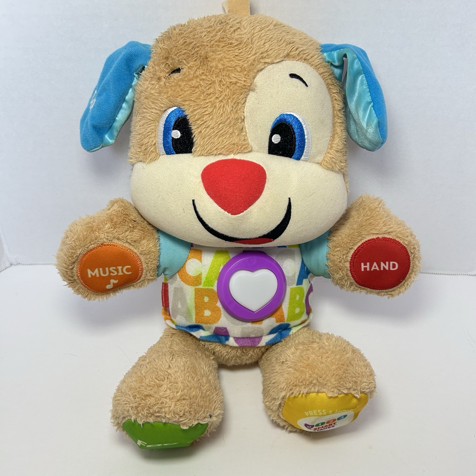 Fisher Price Laugh and Learn ABC Smart Stages Interactive Puppy Dog Blue Ears