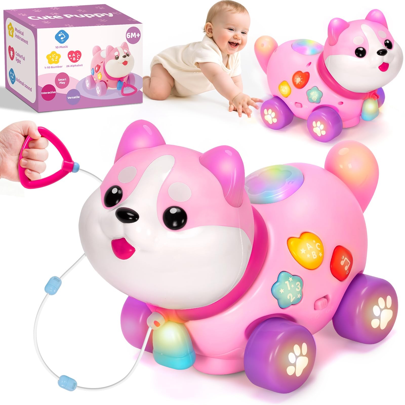 Toys for 1 Year Old Girl Gifts, Baby Toys 6-12-18 Months, Bilingual Education…