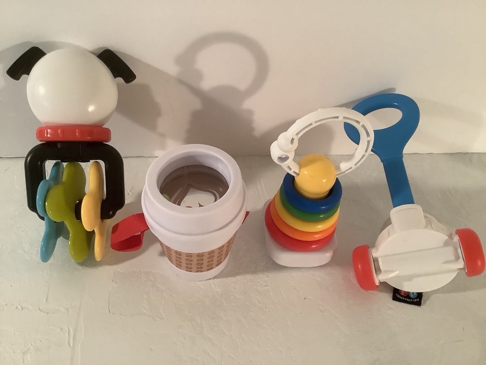 Fisher Price Classic Toy Mini Replicas Baby Crib Toys Starbucks Corn Popper