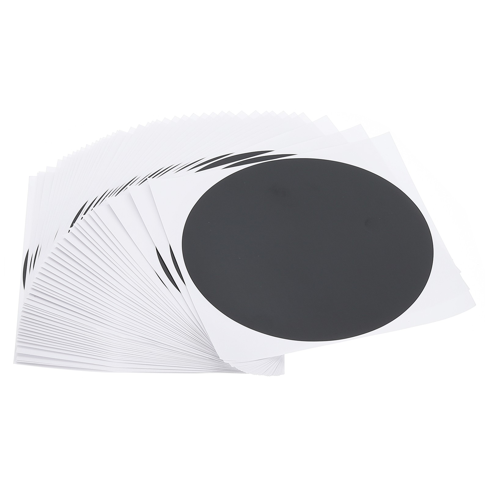 6″ Floor Stickers Classroom Decor, 42 Pcs Self Adhesive Dots Markers, Black